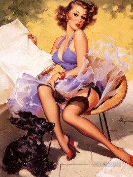 Nude Painting - Pin ups with stockings